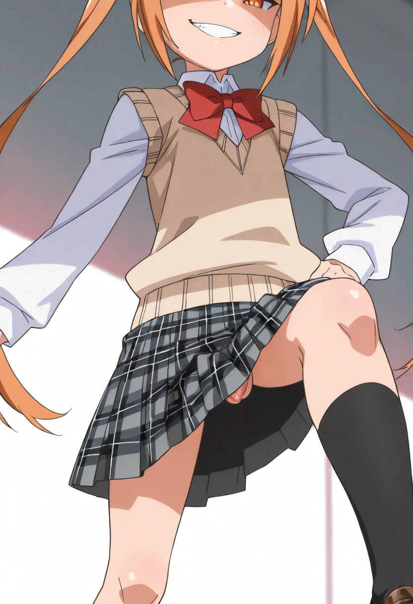 1boy 1femboy ai_generated androgynous crossdressing erect_penis erection evil_smile feet feet_focus femboy gay himegoto oda_mitsunga orange_eyes orange_hair otoko_no_ko otokonoko penis pov shoes shoes_focus smile socks standing stepped_on trap