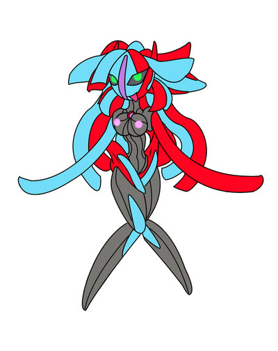 1girls alternate_species breasts deoxys female fusion gb_of_bs generation_3_pokemon human legendary_pokemon mirai_(pokemon) nintendo pokemon pokemon_(species) pokemon_ranger tiffany_(pokemon)