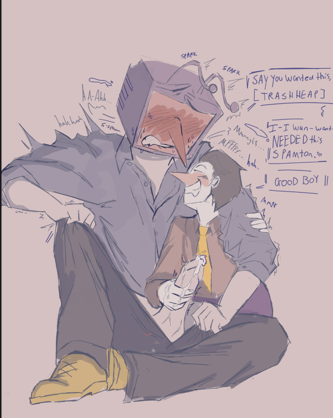 deltarune, deltarune chapter 3, gay, handjob, male, male only, male/male, spamton g spamton, tagme, tenna (deltarune)