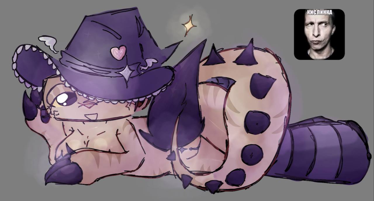 dandy's world, dandys world, dinosaur tail, grey background, magical girl, purple hat, purple nails, purple socks, roblox, roblox game, shelly (dandy's world), violet caster shelly, witch, witch hat