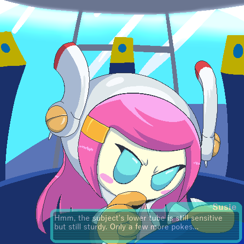 alien alien_girl alien_humanoid evasidelights female kirby:_planet_robobot kirby_(series) kirby_planet_robobot meta_knight mouthless mouthless_female penis pink_hair susanna_patrya_haltmann susie_(kirby)