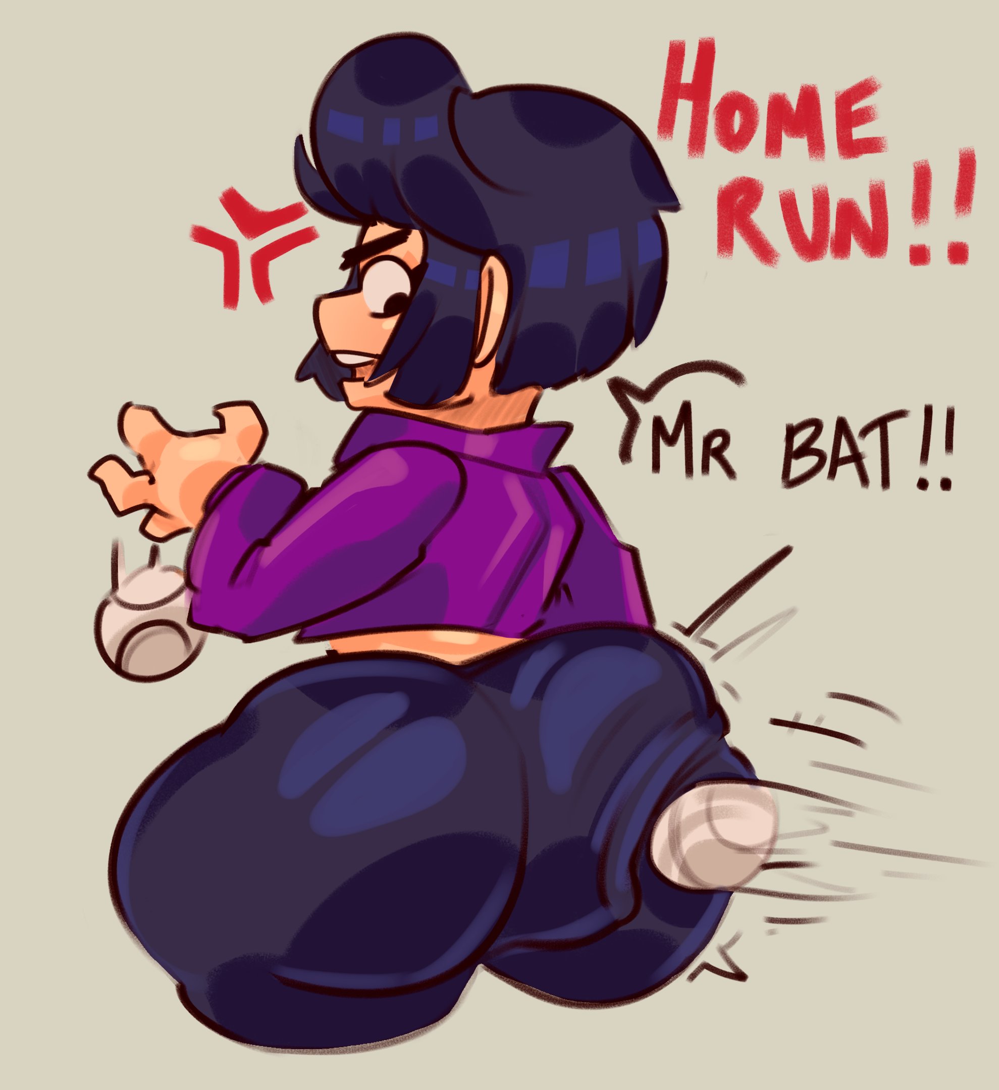 bibi (brawl stars), brawl stars, female, hangedc (artist), tagme