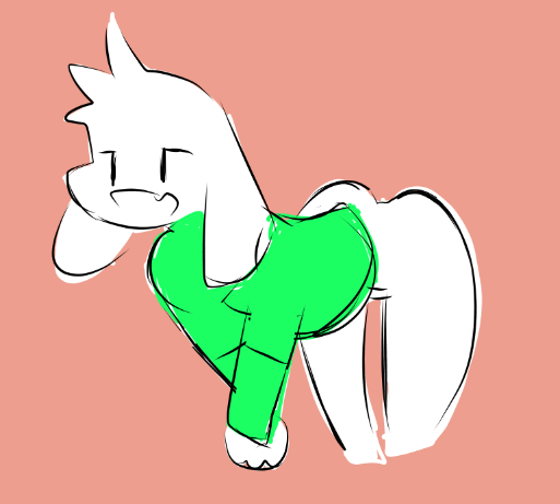 asriel asriel_dreemurr ass ass pants_down