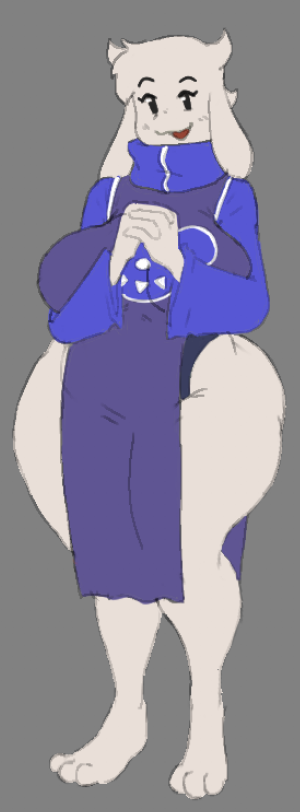 1girls, anthro, breasts, clothed, clothing, deveneleven, exposed thighs, female, furry, furry only, looking at viewer, milf, solo, standing, tagme, thick thighs, toriel, undertale, undertale (series)