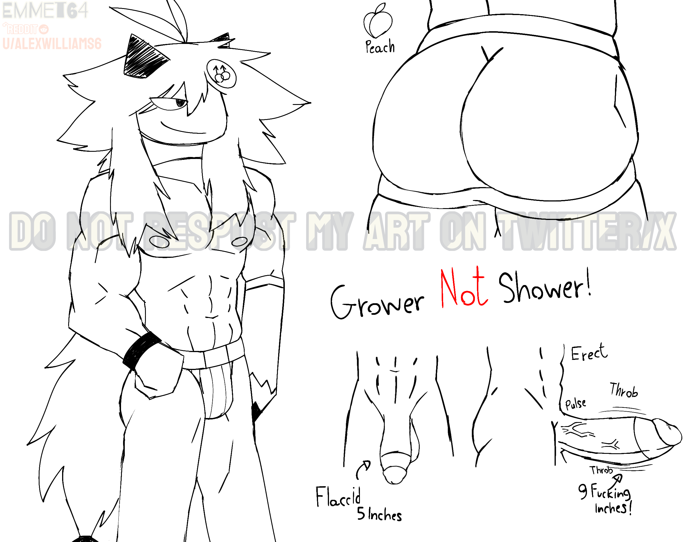 1boy, 2025, abs, ahoge, armband, ass, ass focus, balls, belly button, biceps, big ass, big ass (male), big penis, black armwear, black bow, black horn, bow, bubble ass, bubble butt, bulge, bulge through clothing, circumcised, circumcision scar, digital drawing (artwork), digital media (artwork), emmet64, fat ass, fpe, fundamental paper education, grower not a shower, hand on hip, horn, horns, ibispaintx, jockstrap, long hair, male, male nipples, male only, muscles, muscular, muscular arms, muscular legs, muscular male, navel, nipples, no ai, not ai generated, oliver (fundamental paper education), pecs, pectorals, penile, penis, plump ass, plump butt, ponytail, round ass, self upload, sketch, sketchy, smile, smiling, solo, solo focus, solo male, symbol, testicles, thick ass, throbbing penis, twunk, veiny penis