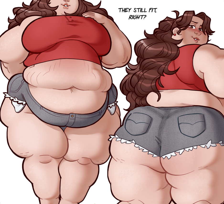 bbw big_belly chubby chubby_belly chubby_female cyorck fat fat_ass fat_female fat_fetish obese obese_female original overweight stretch_marks