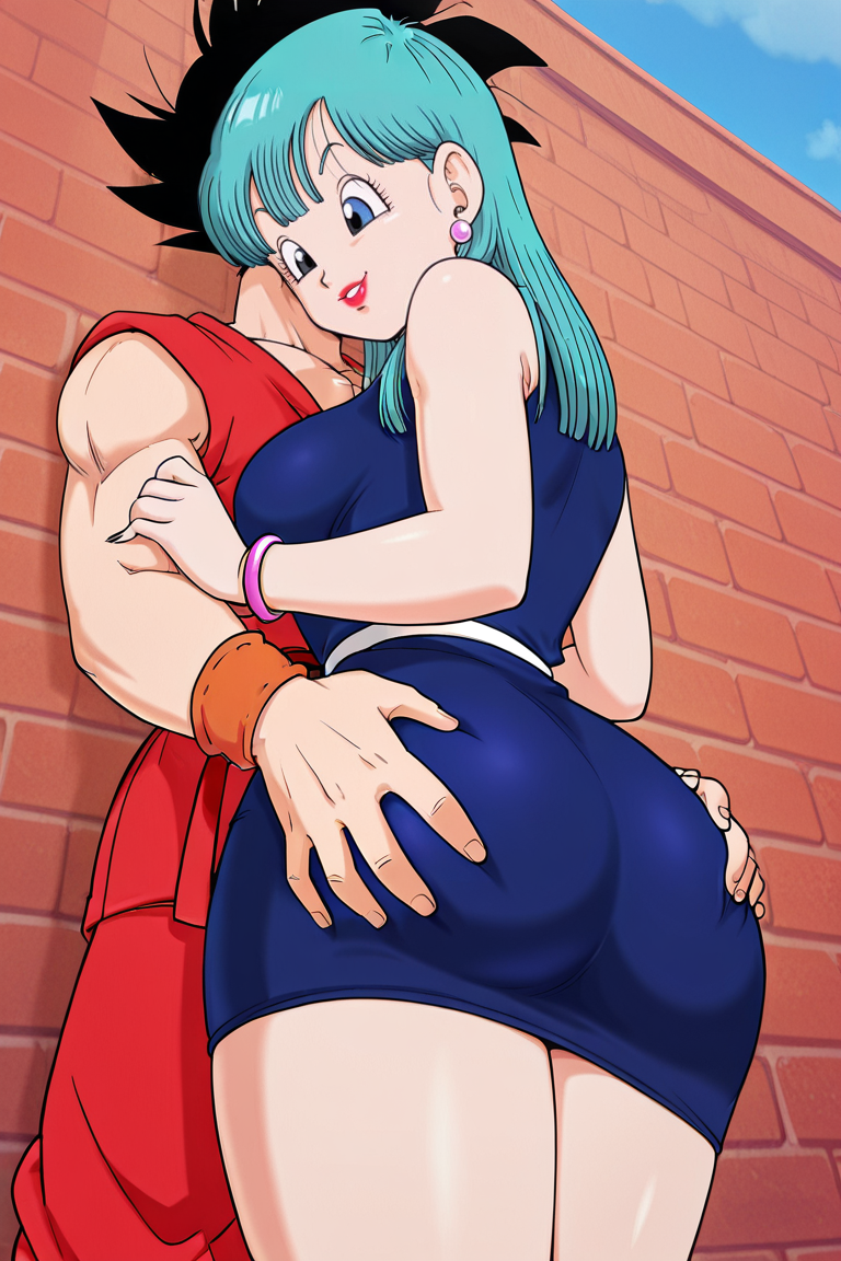 23rd-world_martial_arts_tournament ai_generated ass ass_grab bulma_(dragon_ball) bulma_briefs dragon_ball dragon_ball_(classic) dragon_ball_super dragon_ball_z goku groping groping_ass large_ass looking_away nice_ass seductive_smile sexy smile son_goku son_goku_(young) together