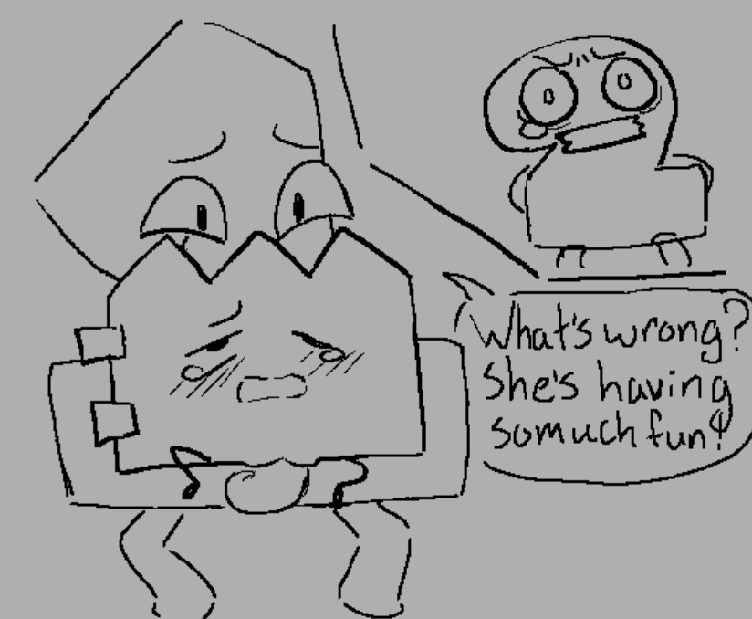 algebralien battle_for_dream_island battle_for_dream_island_again bfb bfdi bfdia gaty_(bfdi) object_shows one_(bfdi) pussy taped_mouth tears tentacle_penis the_power_of_two tpot two_(tpot) vaginal_penetration