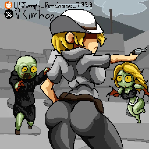 1boy 1boy2girls 2d 2d_(artwork) 2d_artwork 2girls 2girls1boy ass ass_bigger_than_head ass_focus attack back_view background background_character bald bald_male big_ass big_boobs big_breasts big_butt big_thighs blonde blonde-haired_female blonde_female blonde_hair blonde_hair_female blood_in_mouth blood_on_face blood_on_hand breasts breasts_bigger_than_head bubble_ass bubble_butt butt butt_focus butt_jiggle charlotte_(dead_ahead) city city_background clawed_fingers claws claws_out clothed clothed/nude clothed_female clothes clothing curvaceous curvaceous_body curvaceous_female curvaceous_figure curves curvy curvy_body curvy_female curvy_figure curvy_hips dead_ahead digital_art digital_drawing digital_drawing_(artwork) digital_media digital_media_(artwork) drawing green_body green_eyes green_skin hat huge_ass huge_breasts huge_butt inminent_sex large_ass large_breasts large_butt large_thighs larger_female long_hair looking_at_partner mature mature_body mature_female mature_woman milf milf_body panties pistol pistol_in_hand pixel pixel_(artwork) pixel_art pixelated police police_hat police_officer police_uniform policewoman public round_ass round_breasts round_butt runner_(dead_ahead) running running_away seductive seductive_body seductive_look seductive_pose sexy sexy_body sexy_female sexy_pose sexy_woman standing thick thick_ass thick_butt thick_hips thick_legs thick_thighs tits tits_bigger_than_head tits_bouncing tits_focus undead undead_female vkimhap weapon weapons white_skinned_female witch_(dead_ahead) zombie zombie_boy zombie_girl zombies