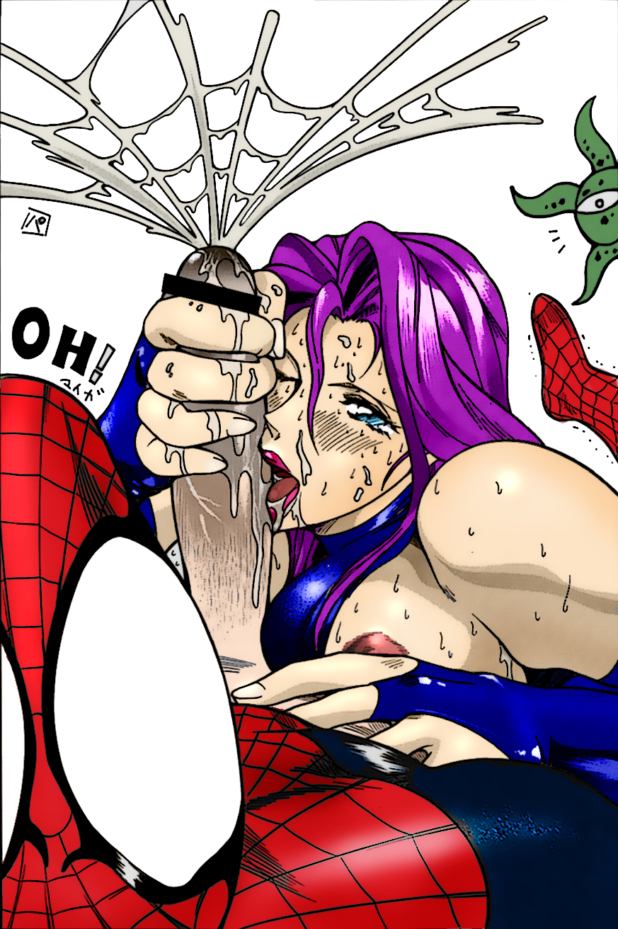 1998 1girls asian big_breasts censored female interracial male marvel marvel_comics ootake_pashio peter_parker psylocke sex shuma-gorath shuma_gorath spider-man spider-man_(series) straight_hair x-men x-men:_the_animated_series