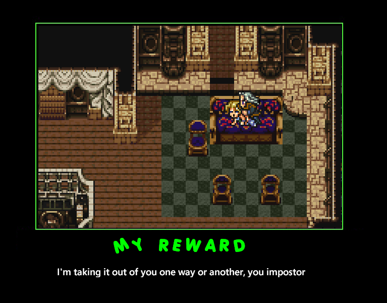 celes_chere fake_screenshot final_fantasy final_fantasy_vi meme motivational_poster pixel_art setzer_gabbiani tagme