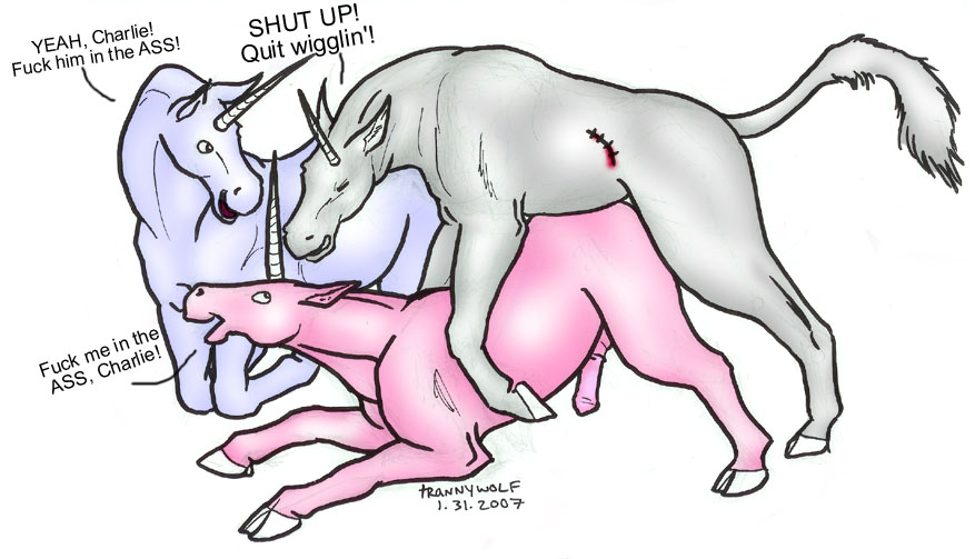 2007 anthro charlie_the_unicorn filmcow furry jason_steele male_only trannywolf unicorn