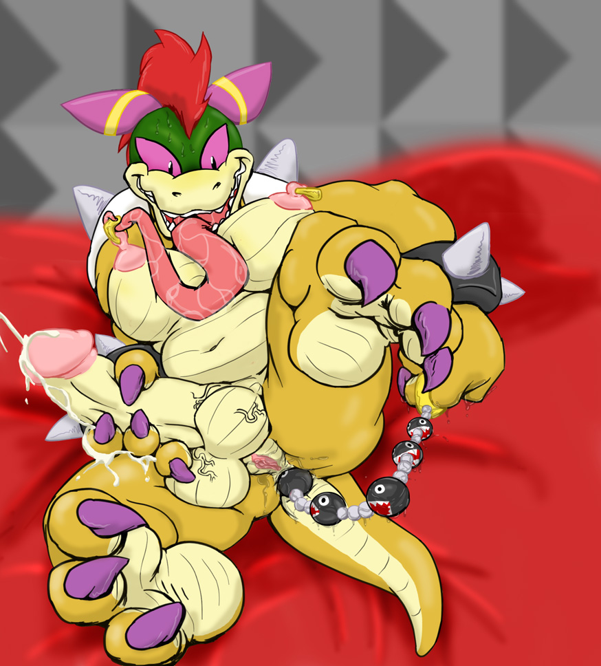 1futa anal anal_beads anal_insertion ass bed belly bowletta bowser bracelet breasts chain_chomp chubby claws cum cum_on_legs fangs full-package_futanari furry futa_only futanari genderswap glenn green_skin intersex koopa large_ass large_breasts large_penis long_tongue mario_(series) mario_and_luigi:_superstar_saga mario_and_luigi_(series) masturbation navel nintendo nipple_rings nipples penis piercing pink_eyes pussy pussy_juice red_hair saliva scalie shell soles solo spikes spread_legs straight_hair sweat tail testicles thick_thighs tongue veins veiny_penis veiny_testicles wet wide_hips yellow_skin