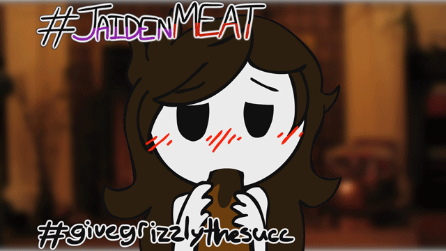 1boy, 1girls, 2d, 2d animation, animated, blowjob, blush, brown hair, dark-skinned male, fellatio, female, female focus, grizzly-meat, jaiden, jaiden animations, jaiden dittfach, long hair, male, male pov, mob face, monster, oral, oral sex, partial male, pov, straight, toony, youtube, youtuber
