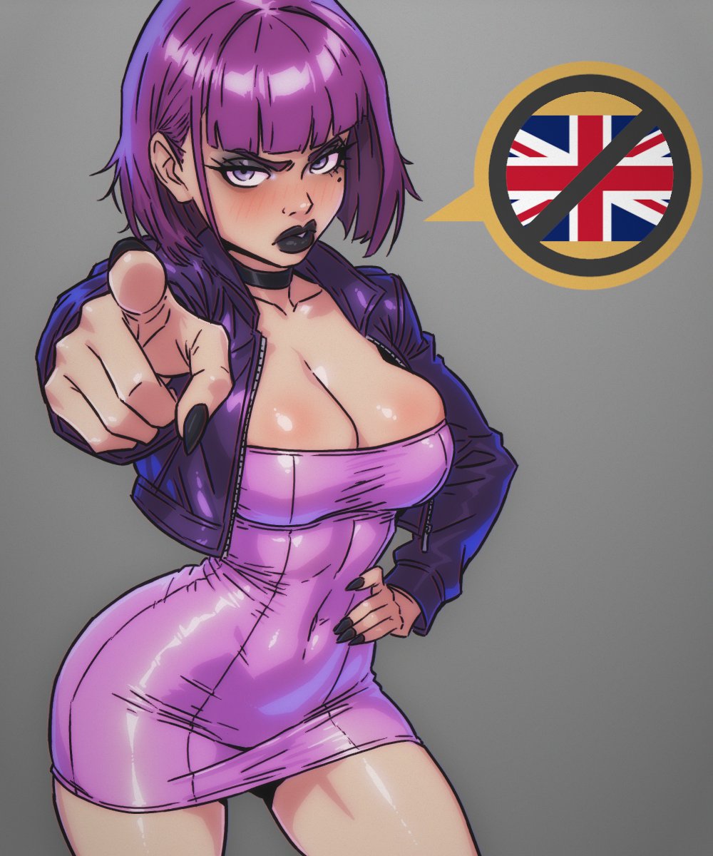 1girls, 2d, amelia (pathways), british, british female, busty, csaurageul, emo, emo girl, female, female focus, female only, goth, goth girl, hourglass figure, pathways (game), pinup, pinup pose, tagme, union jack, wide hips
