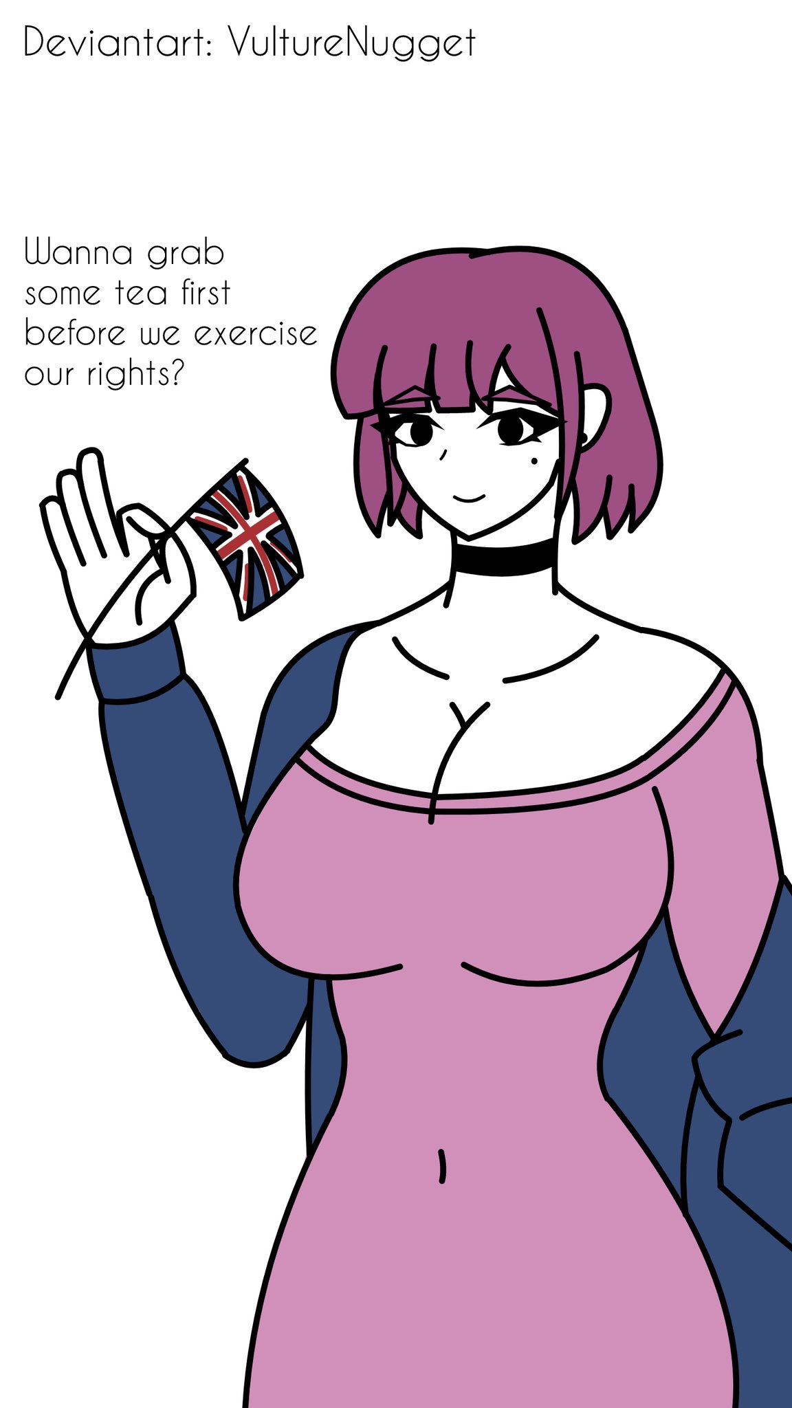 alt girl, amelia (pathways), bare shoulders, big breasts, breasts, british, british female, busty, cleavage, emo, emo girl, female, female focus, female only, goth, goth girl, hourglass figure, navel, pathways (game), racism, racist, source request, tagme, vulturenugget, wide hips