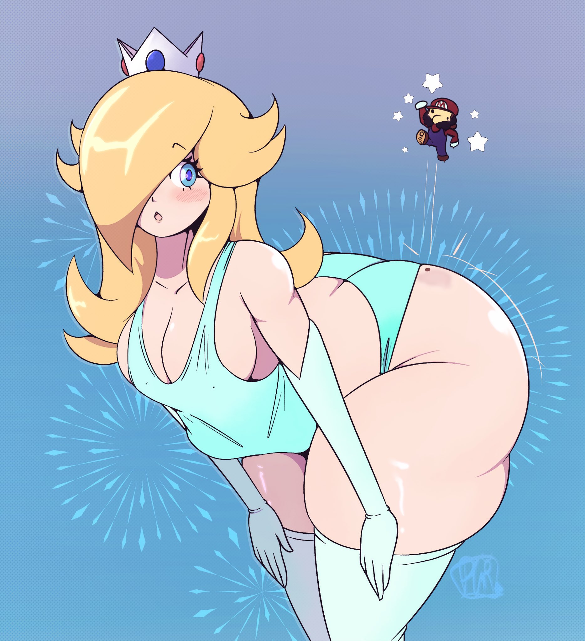 elbow gloves, female, gloves, huge ass, mario, mario (series), princess rosalina, purpleguyri, riley moore (artist), rosalina, super mario bros., tagme, thick thighs