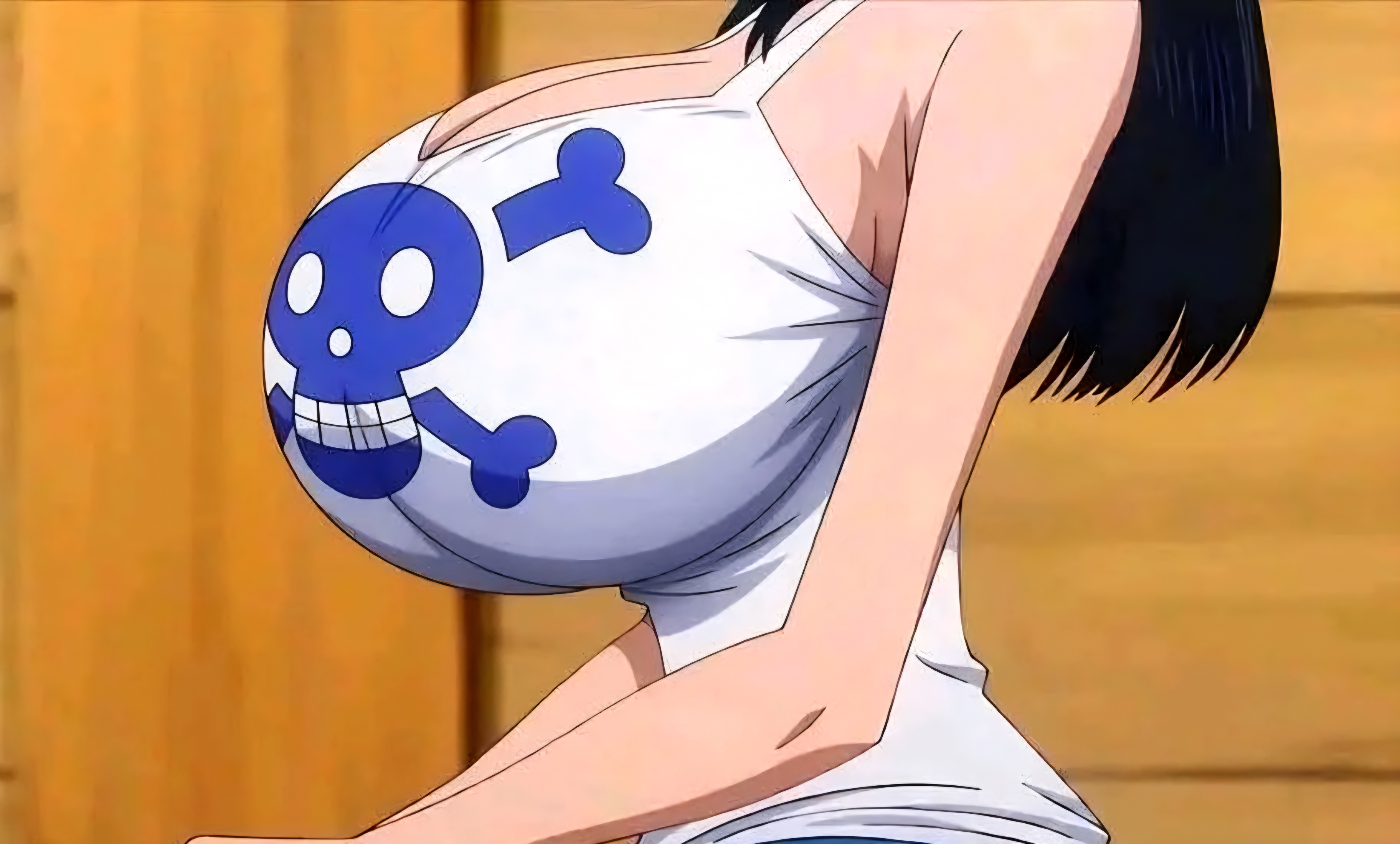 big breasts, edited, edited screencap, female, female only, huge breasts, massive breasts, nico robin, nico robin (elbaf), one piece, screencap
