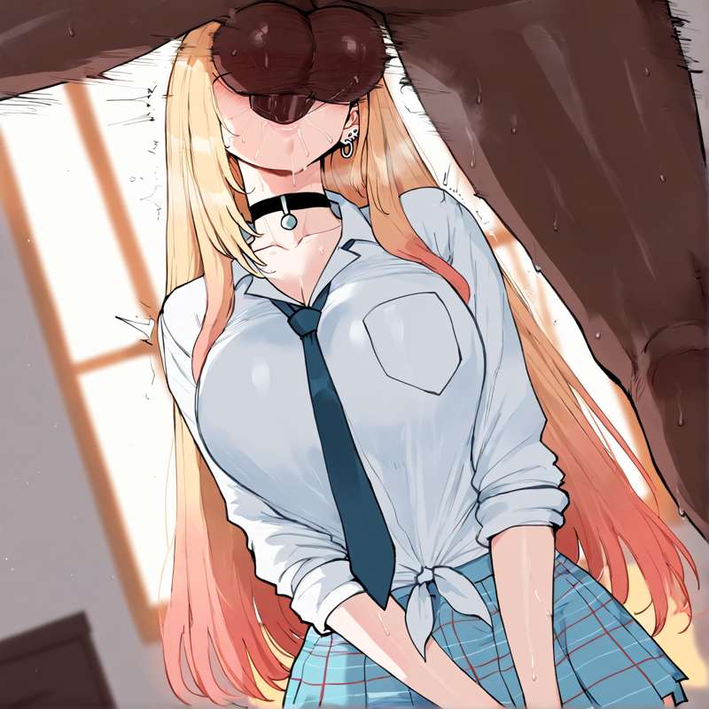 1boy, 1girls, ai generated, dark skin, dark-skinned male, erodreams, female, gyaru, hair, interracial, kitagawa marin, light skin, light-skinned female, long hair, male, sono bisque doll wa koi wo suru