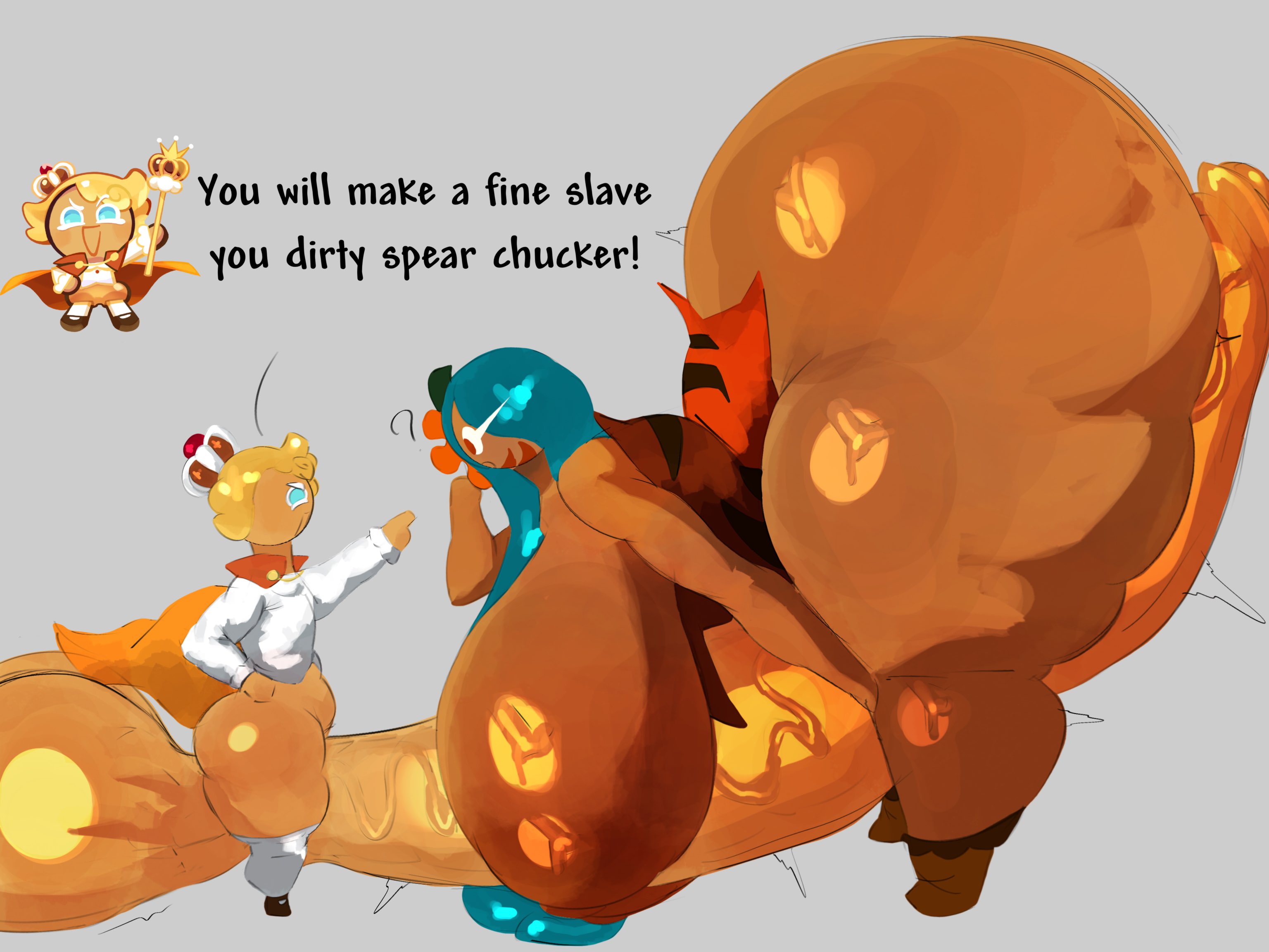 adawndraws, ass, ass bigger than head, ass out, big ass, big balls, big penis, blue hair, breasts bigger than head, bubble butt, cookie run, cookie run kingdom, crown, custard cookie iii, fat ass, femboy, femboy on female, gigantic ass, gigantic breasts, gigantic penis, hourglass figure, hourglass figured female, huge ass, huge balls, huge breasts, huge cock, hyper, hyper ass, hyper balls, hyper breasts, hyper penis, imminent sex, large breasts, large penis, long hair, long penis, massive ass, massive breasts, massive penis, penis between legs, penis bigger than body, penis out, prince, round ass, size difference, small but hung, smaller male, taller female, thick thighs, thighhighs, thighs, tiger lily cookie, veiny penis
