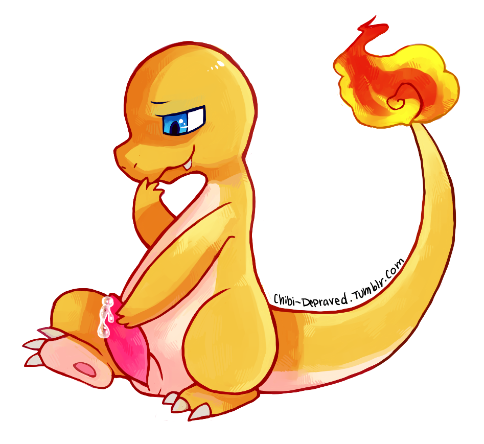 charmander chibi-depraved cum cum_on_penis feral male masturbation nintendo penile_masturbation penis pokémon_(species) pokemon scalie simple_background solo video_games white_background