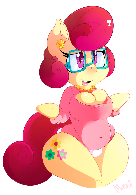 anthro eyewear friendship_is_magic furry glasses keyhole_turtleneck miss_moosie my_little_pony posey_shy_(mlp) sweater