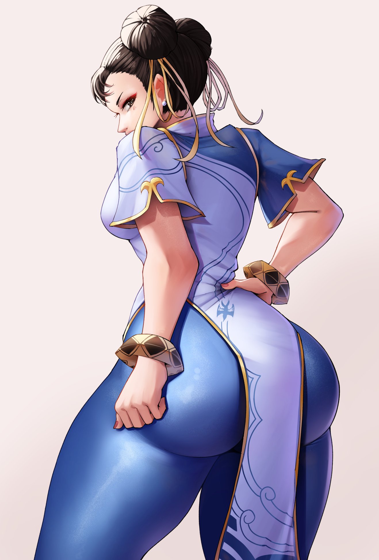 1girls, 2023, capcom, chun-li, female, female only, femme fatale, fully clothed, luxpineapple, solo, street fighter, street fighter 6