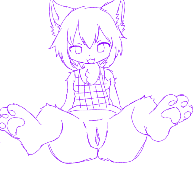 beans furry kel_(omori) no_pants no_tail omori open_legs paw showing_feet wtf