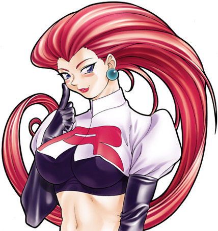 big_breasts breasts deep_cave female female_only gloves human human_only jessie_(pokemon) kissing large_breasts latex latex_gloves lipstick long_hair love lowres naughty_face no_bangs pierre_norano pokemon red_hair solo team_rocket