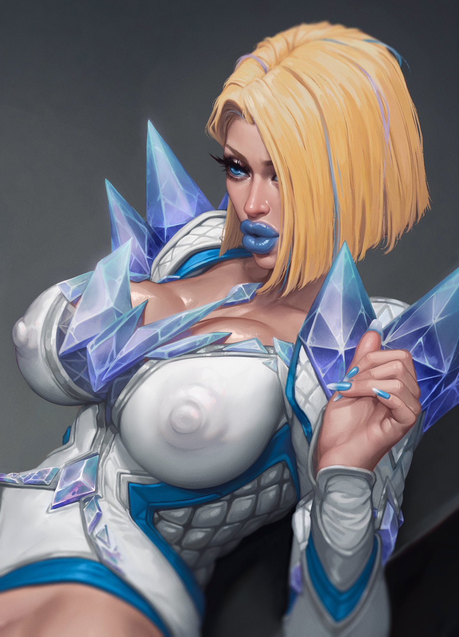 1girls, 2d, ass, big ass, big breasts, big lips, big thighs, bimbo lips, blonde female, blonde hair, blue lipstick, blue nails, bob cut, breasts, bust, busty, chest, curvaceous, curvy, curvy figure, digital media (artwork), ecchioni, emma frost, emma frost (marvel rivals), fat lips, female, hellfire club, hips, hourglass figure, huge ass, huge breasts, huge thighs, large ass, large breasts, large thighs, legs, leotard, light skin, light-skinned female, marvel, marvel comics, marvel rivals, mature, mature female, mutant, mutant (marvel), slim waist, thick, thick hips, thick legs, thick thighs, thighs, voluptuous, waist, white queen, wide hips, wide thighs, wip, x-men