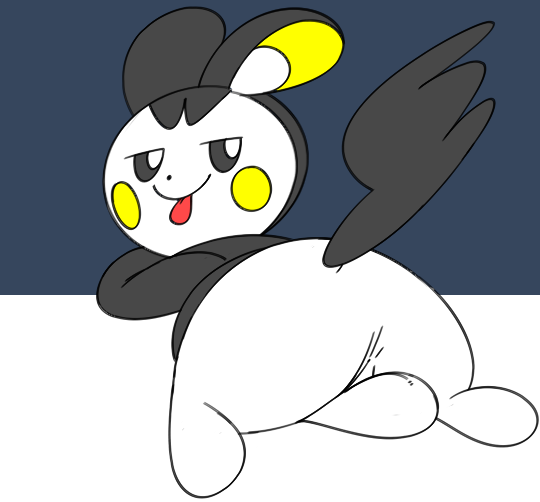 1boy anus ass black_eyes emolga feet flying_squirrel furry looking_at_viewer male nintendo nude pokemon robbonp simple_background solo tail testicles video_games white_fur