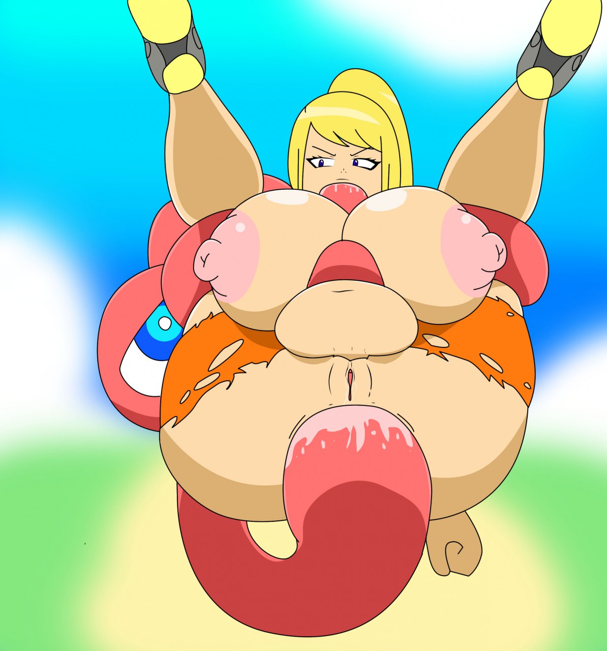 all_the_way_through anal anal_juice anal_penetration anal_sex ass big_breasts blonde_hair blue_eyes breasts cumflation erect_nipples fellatio huge_breasts igphhangout kid_icarus large_breasts long_hair metroid monoeye nintendo nipples oral oral_sex paizuri ponytail puffy_nipples pussy rape samus_aran sex smash_run stomach_bulge super_smash_bros. suspended tentacle tentacle_rape tentacle_sex tied_hair topless torn_clothes