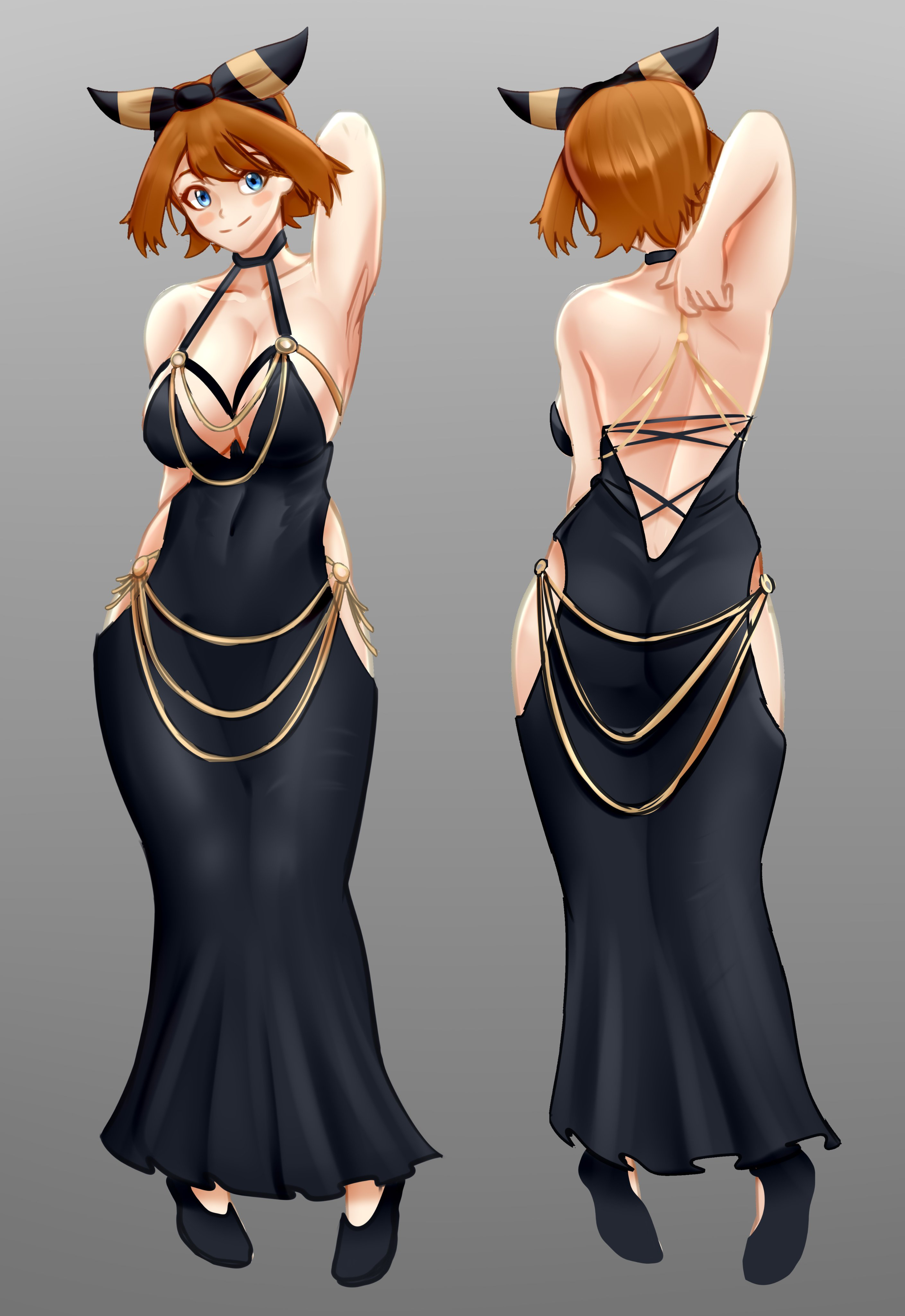 1girls, alternate version available, brown hair, clothed female, clothee, female, female only, full body, human, human only, may (pokemon), morbite, pokemon, short hair, solo, solo female