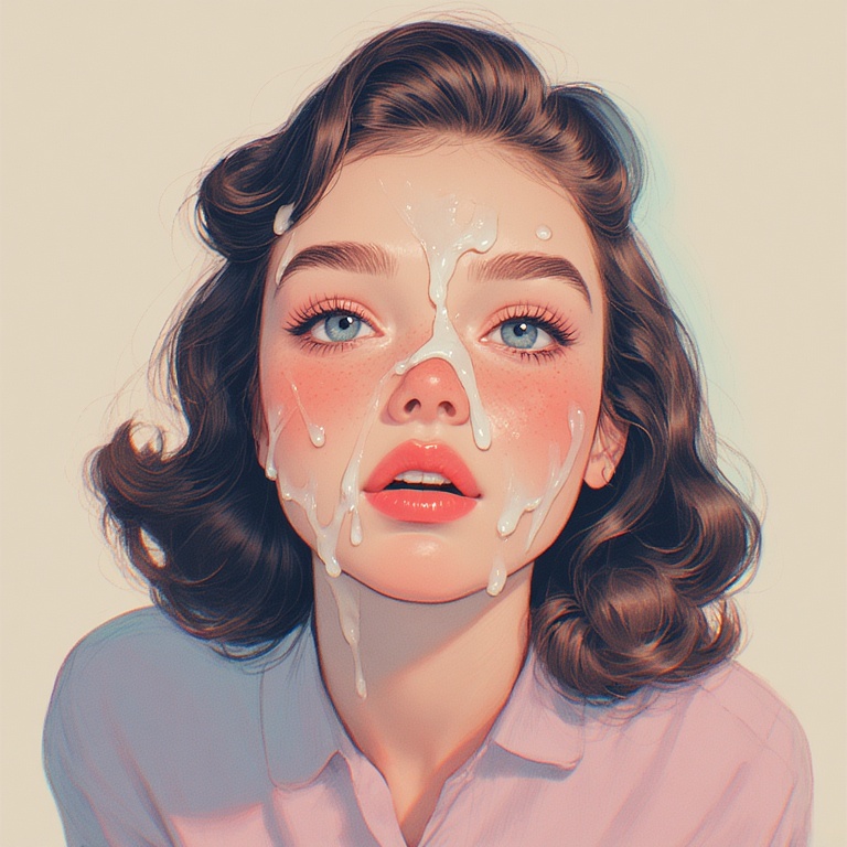 ai assisted, ai generated, college girl, cum, cum drip, cum on face, cumshot, cute, cute face, dripping, dripping cum, dripping semen, facial, female, female focus, female only, semen, sex, sexy, sloppy, sloppy blowjob, submissive, submissive female, used, vintage