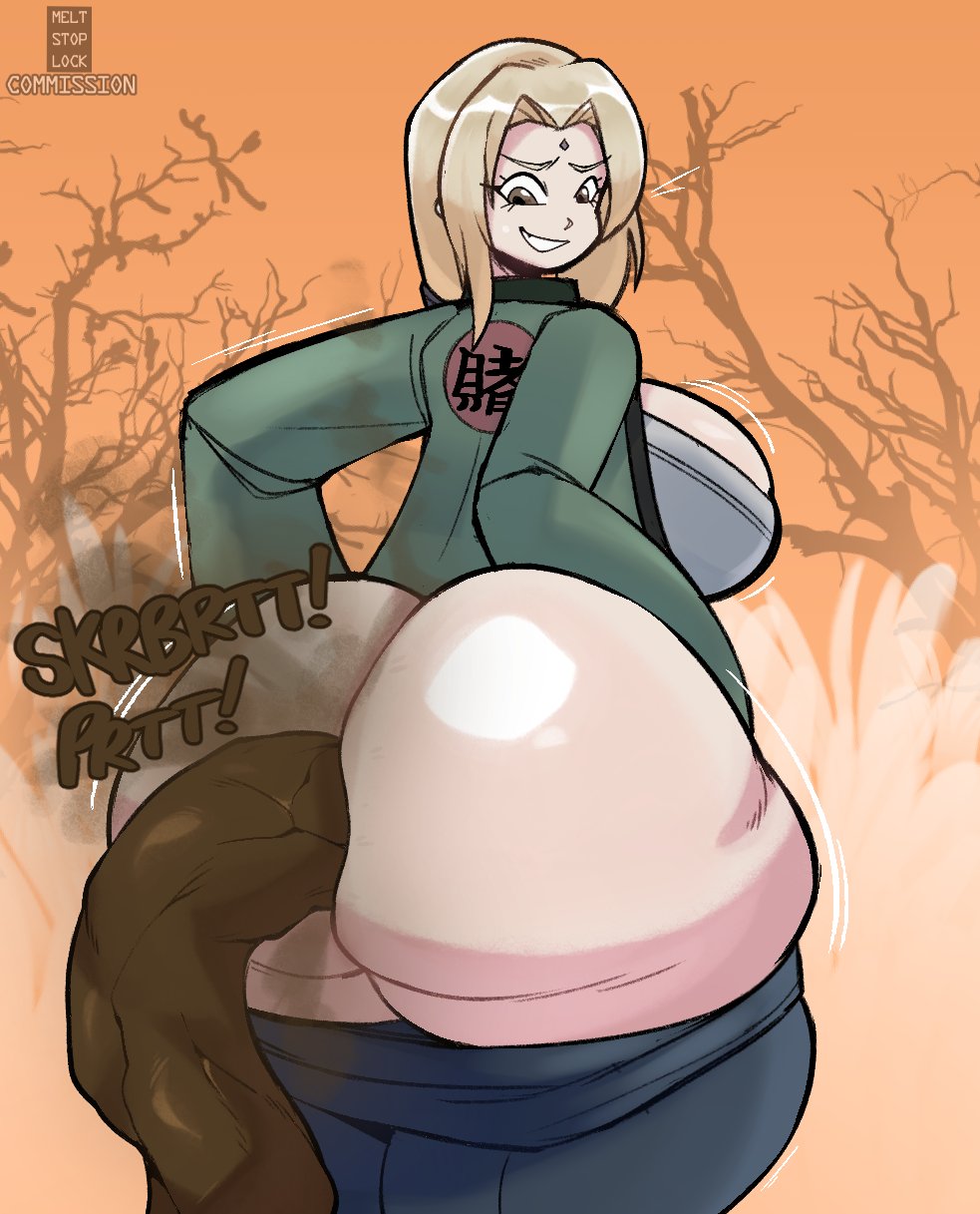 1girls, 2020s, 2025, 2025s, ass crack, background, big ass, big breasts, big butt, blonde female, blonde hair, blonde-haired female, bottom heavy, breasts, butt, butt crack, child bearing hips, color, comission, digital drawing (artwork), digital media (artwork), fair skin, fair-skinned female, feces, feces in ass, female, female only, female pervert, hokage, huge ass, huge ass (female), huge asscheeks, huge butt, hyper feces, hyper scat, jiggle, jiggling breasts, jpeg, long hair, looking back, looking down, massive ass, massive butt, meltstoplock, musky butt, naruto, naruto (series), no panties, onomatopoeia, orange background, pants down, pervert, pervert female, scat, scat fetish, shit, shitting, sideboob, smile, solo, solo female, solo focus, trees, tsunade, twitter link, watermark, wide hips