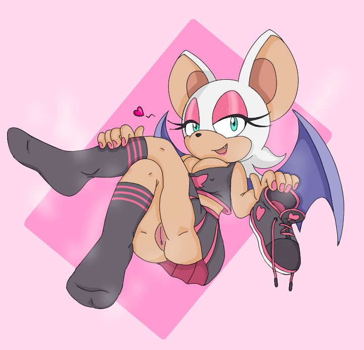 exposed pussy, feet, female, female only, foot fetish, footwear, pussy, rouge the bat, socks, sonic (series), steam, upskirt