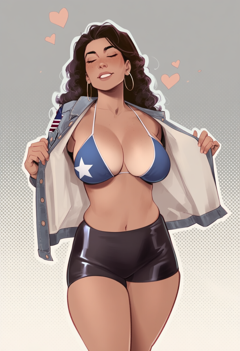 1girls, ai generated, america chavez, avengers, big ass, big breasts, big thighs, breasts, brown body, brown skin, brown-skinned female, curvaceous, curvy, curvy figure, dark skin, dark-skinned female, digital media (artwork), female, hips, hourglass figure, huge ass, huge breasts, huge thighs, large ass, large breasts, large thighs, legs, marvel, marvel comics, mature, mature female, phophopho, slim waist, thick, thick hips, thick legs, thick thighs, thighs, voluptuous, waist, wide hips, wide thighs, young avengers