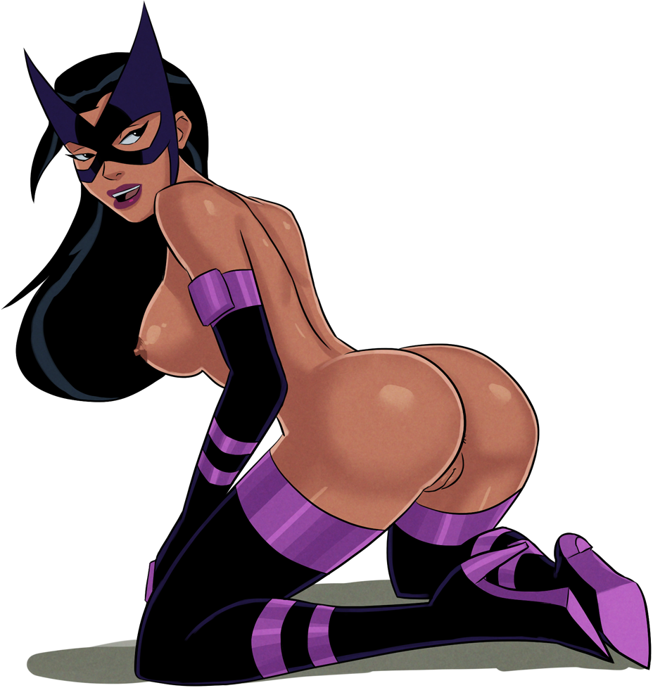 ass bare_shoulders belly belt birds_of_prey black_hair breasts cape dat_ass dc dc_comics dcau elbow_gloves female female_only gloves helena_bertinelli huntress_(dc) justice_league justice_league_unlimited large_breasts legs legwear leotard long_hair mask midriff navel nipples solo sunsetriders7 thighs topless vagina