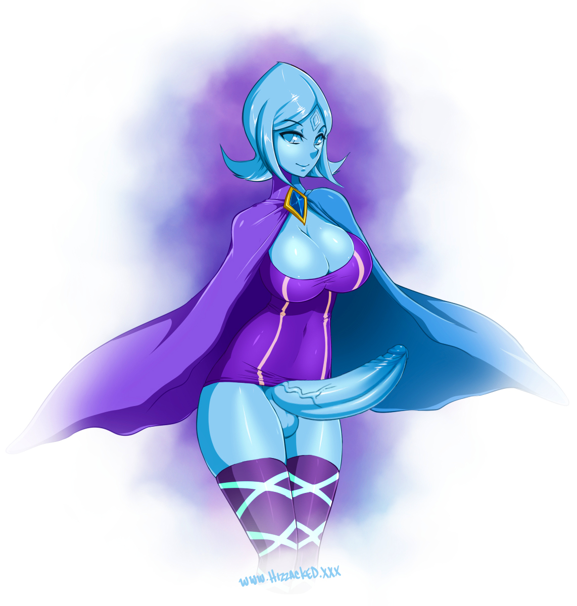 1futa, armless, balls, big balls, big breasts, big penis, big testicles, bottomless, breasts, cleavage, fi, futa only, futanari, hizzacked, intersex, nintendo, penis, skyward sword, solo, testicles, the legend of zelda