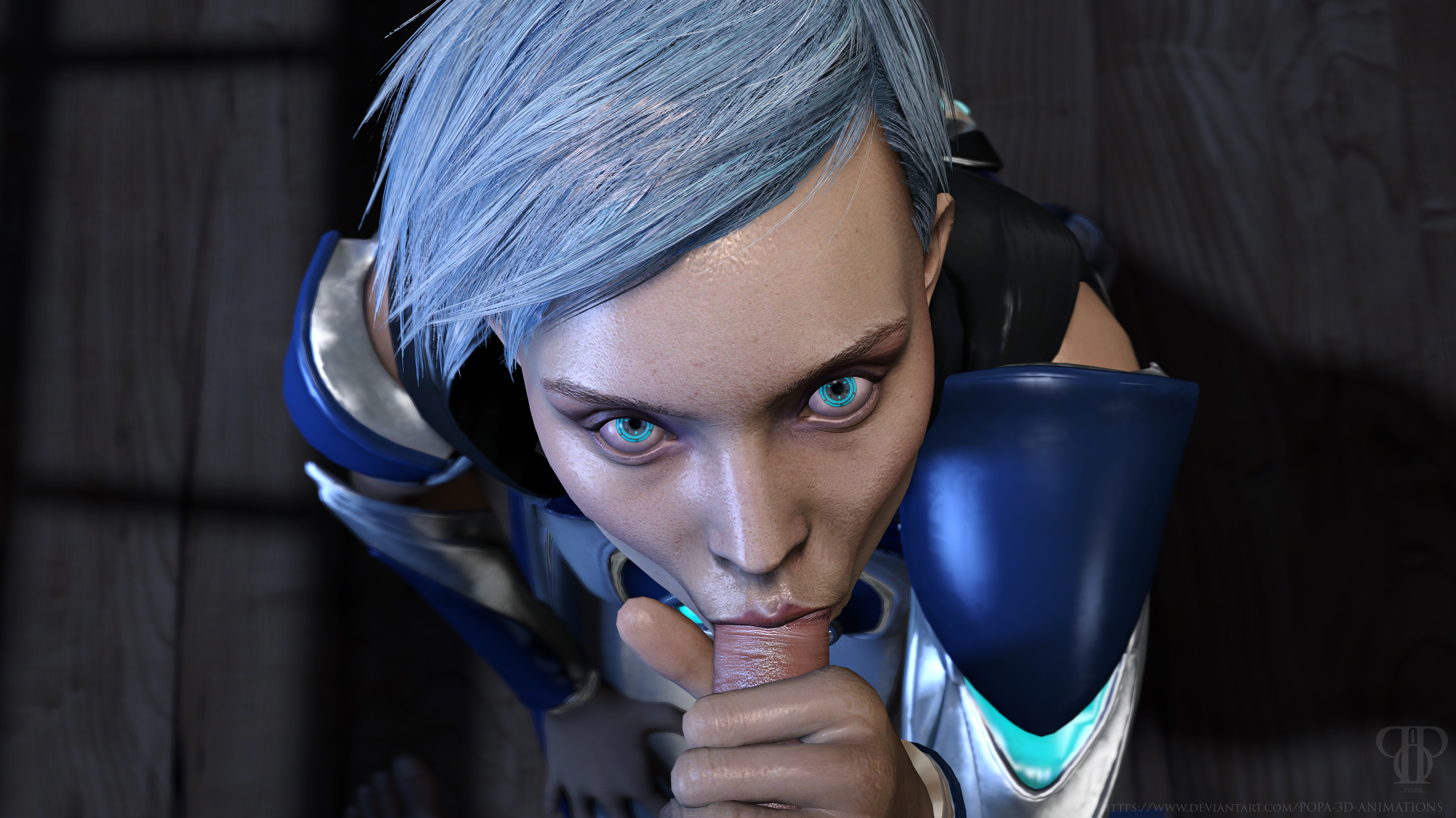 3d, 4k, amanda sparkle, blowjob face, eye contact, fellatio, female, female focus, frost (mortal kombat), male, male pov, mortal kombat, mortal kombat 11, oral, oral sex, partial male, penis, popa 3d animations, poster, pov, sex, source filmmaker, straight, sucking