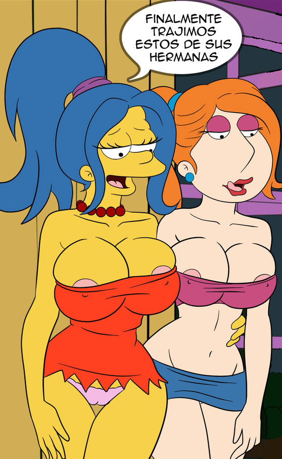 blue_hair croc_(artist) family_guy lois_griffin marge_simpson tagme the_simpsons