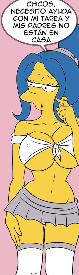 blue hair, female, marge simpson, solo, tagme, the simpsons