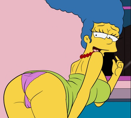 blue hair, female, marge simpson, solo, tagme, the simpsons