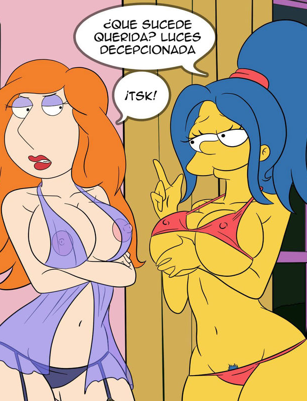 blue_hair croc_(artist) family_guy lois_griffin marge_simpson the_simpsons