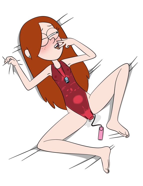 1girls, 4 fingers, accurate art style, bed, disney, disney channel, disney xd, female, female focus, female only, grabbing sheets, gravity falls, human, jpeg, lifeguard, pussy, red clothing, solo, straight hair, swimsuit, vibrating, vibrator, vibrator cord, vibrator in pussy, vibrator under clothes, wendy corduroy, whistle, white female