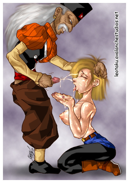 android_18 cum cum_on_face cumshot dr_gero dragon_ball dragon_ball_z female male straight straight_hair tagme