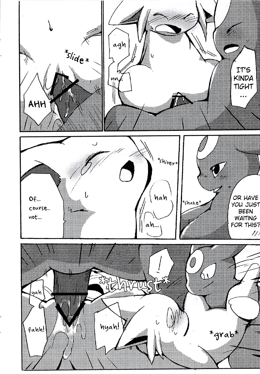 azuma_minatsu blush closed_eyes comic doujinshi eeveelution english_text espeon female male nintendo open_mouth penetration penis pokemon pussy sex spreading straight text umbreon vaginal_penetration video_games