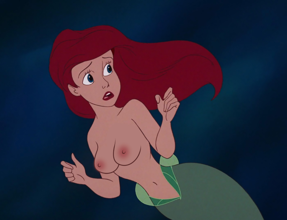 2d, accurate art style, ariel, badlydrawn, breasts, color, digital media (artwork), disney, edit, erect nipples, female, light skin, light-skinned female, loodncrood, medium breasts, merfolk, mermaid, narrow waist, nipples, no bra, on model, petite, screenshot edit, skinny, tagme, teenage female, teenager, the little mermaid, topless, young