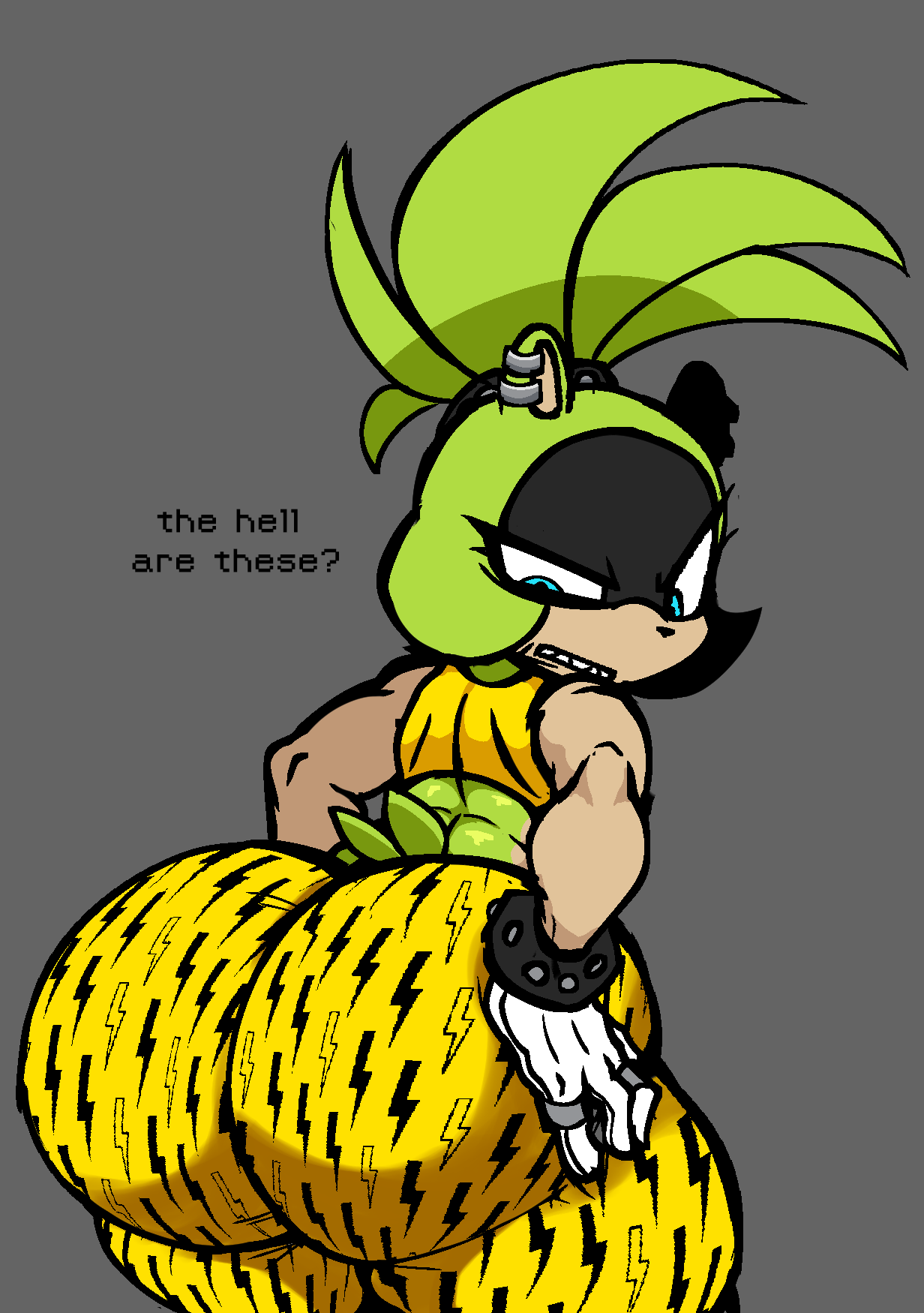 ass ass_focus big_ass bubble_butt curvy curvy_female enormous_ass fat_ass gigantic_ass green_body huge_ass large_ass massive_ass nanodude78 sega sonic_(series) sonic_the_hedgehog_(comics) sonic_the_hedgehog_(idw) surge_the_tenrec tenrec tight_clothing voluptuous voluptuous_female wide_ass