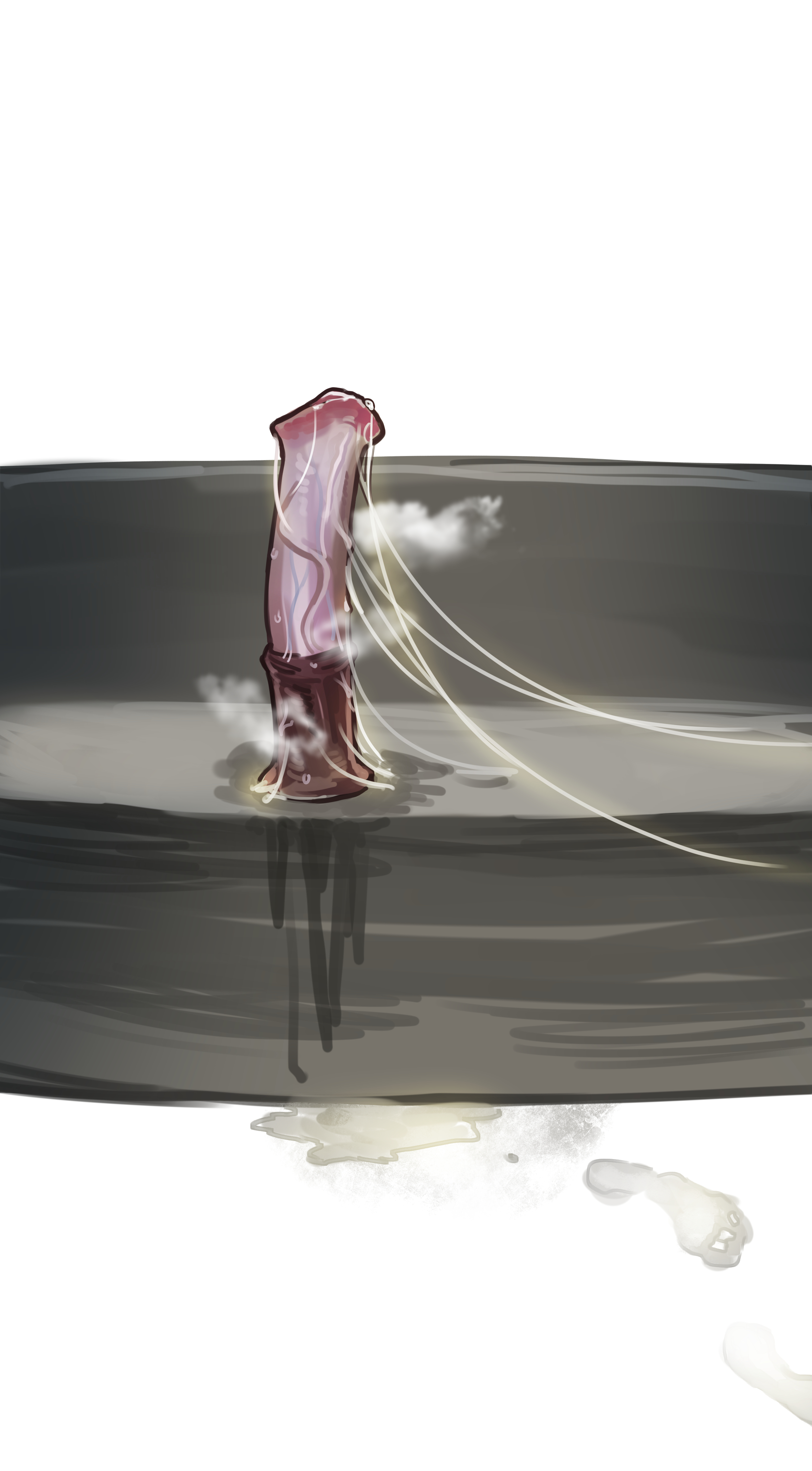 after dildo penetration, bandai namco, dildo, elden ring, female, fromsoftware, horsecock dildo, miaojiangyou, offscreen character, queen marika the eternal, steamy, used dildo, wet dildo